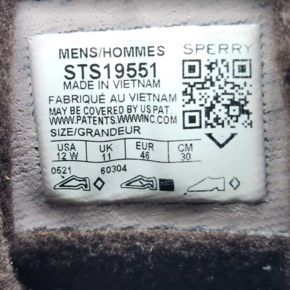 Men's 12W Sperry Cold Bay brown snow winter boots STS19551 12 Wide - Picture 8 of 9